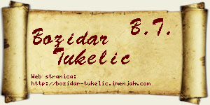 Božidar Tukelić vizit kartica